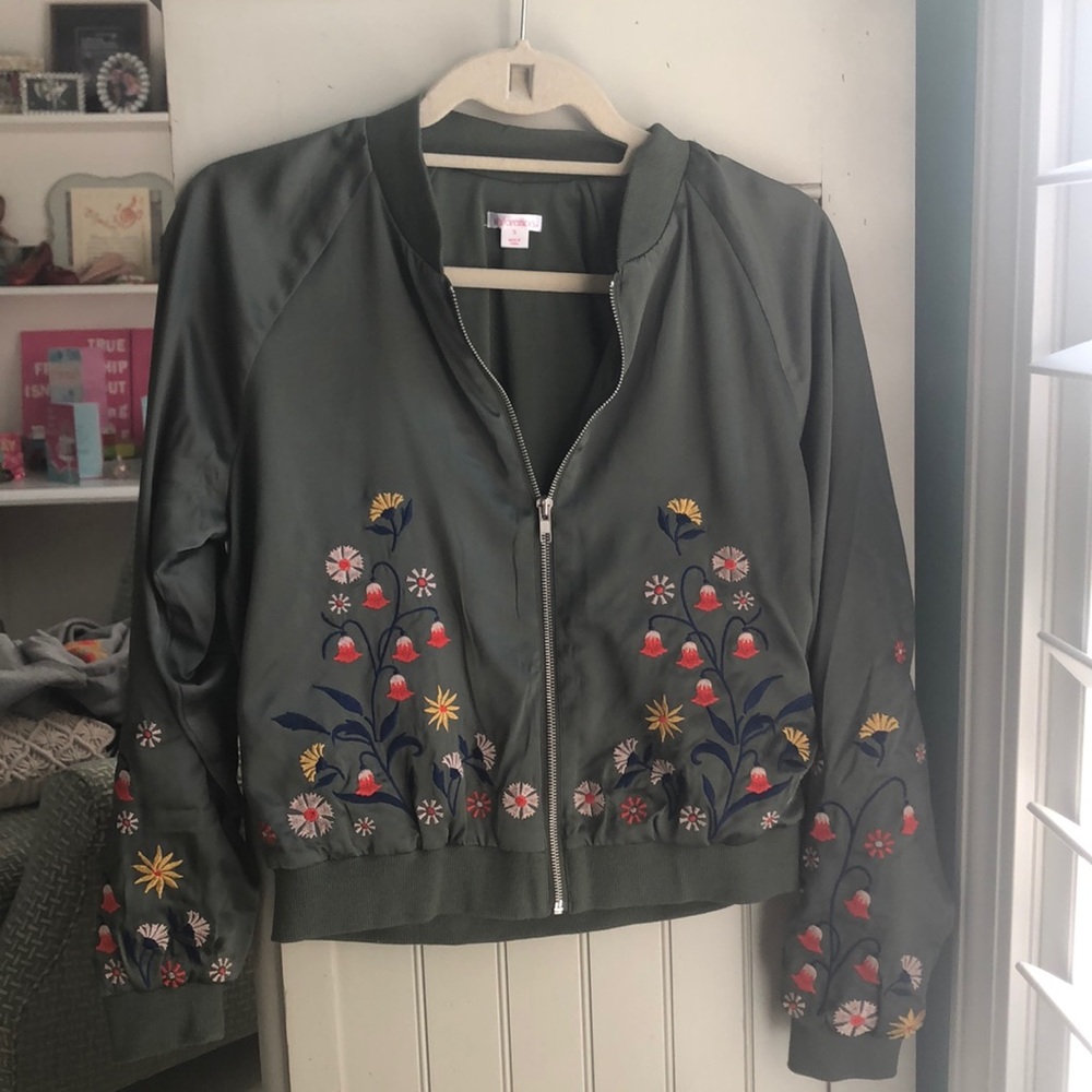 Forrest Green Embroidered Jacket